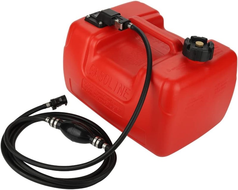 AloneGoer Portable Boat Fuel Gas tank 12L 3 Gallon Marine Outboard Gas Tank EPA Compliant for YAMAHA Barco De Motor Fuera De Borda with Connector Replace Yamaha 6YL-24201-24-00 Portable Gas Tank - Image 1